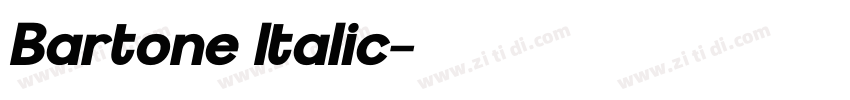 Bartone Italic字体转换